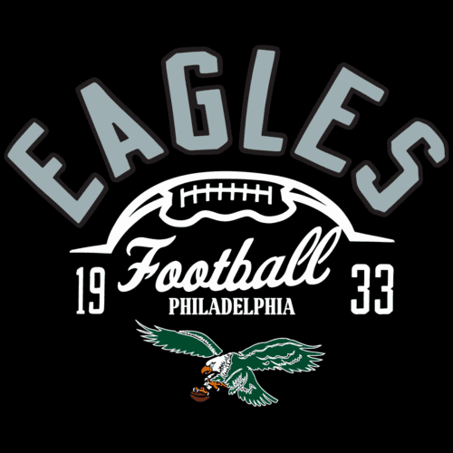 Vintage Eagles Half Ball Logo Svg Est 1933 Classic Design