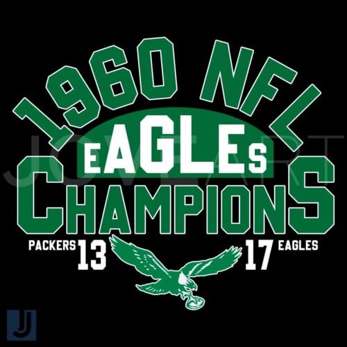 1960 NFL Eagles Champions Vintage Logo SVG Design