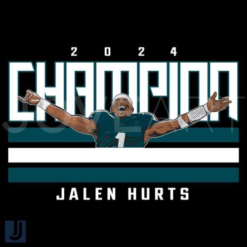 2024 Champion Jalen Hurts PNG Philadelphia Eagles Pride