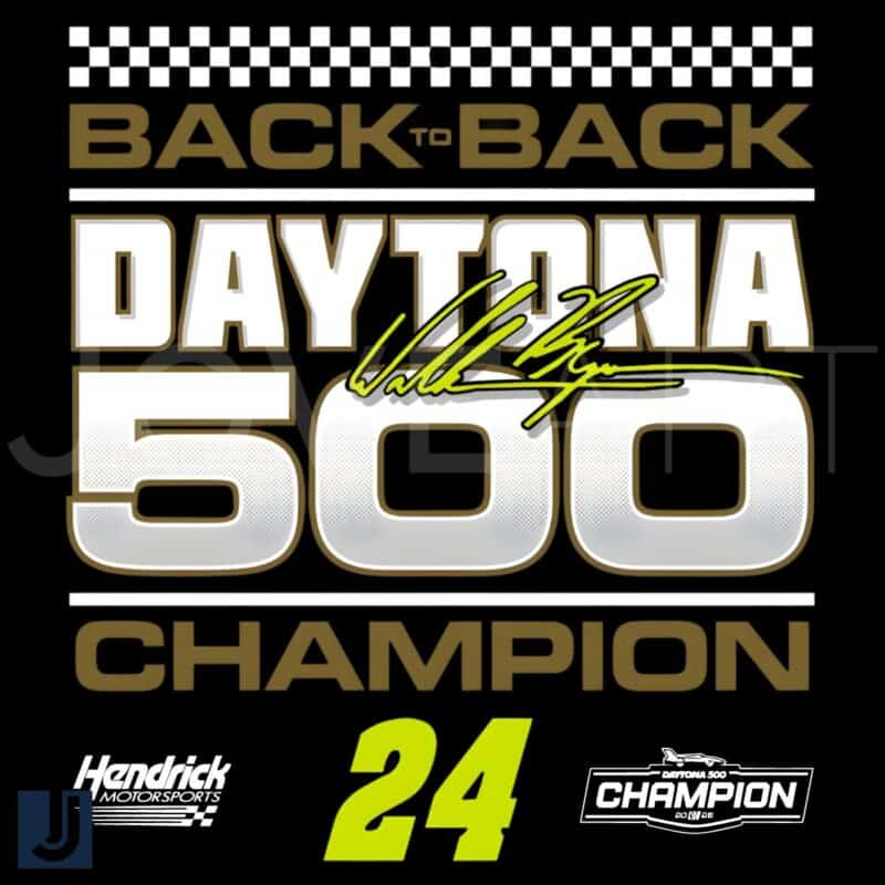 2025 Daytona 500 William Byron BacktoBack Champions PNG