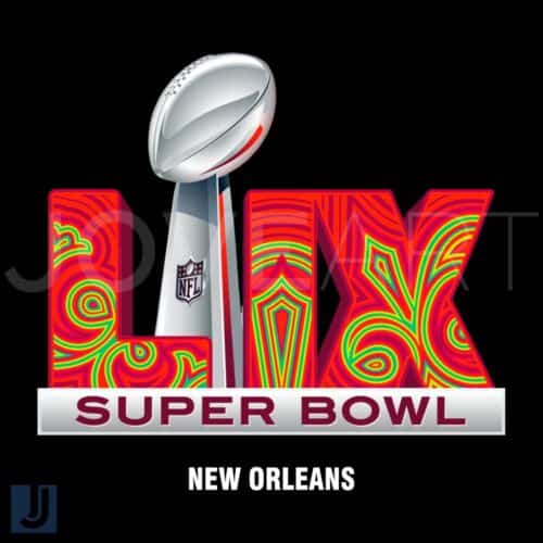 2025 Lix Super Bowl Trophy New Orleans in PNG Format