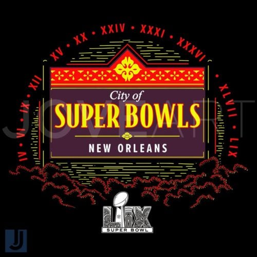 2025 Super Bowl LIX New Orleans Spotlight in PNG Glory