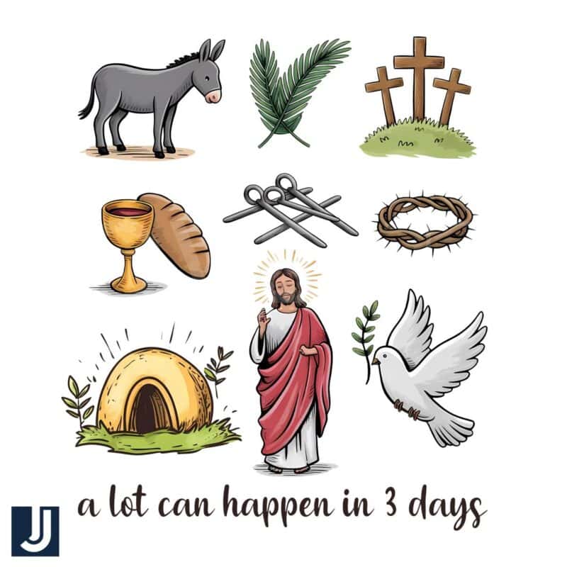 A Lot Can Happen in 3 Days Jesus Easter SVGPNG Design