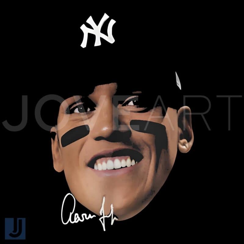 Aaron Judge Big Face Signature PNG New York Yankees Star