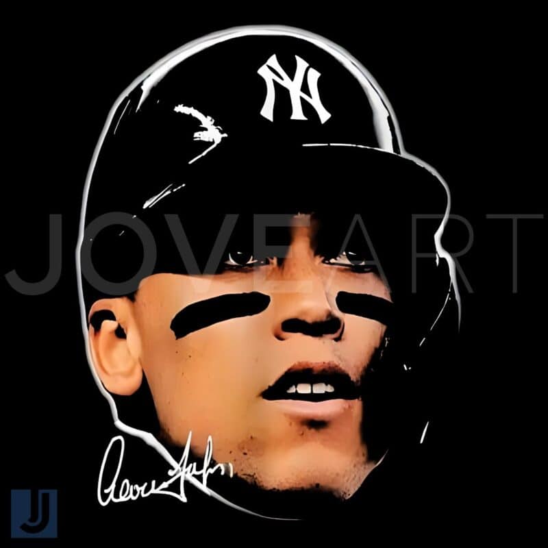 Aaron Judge Yankees Big Face Signature PNG Download