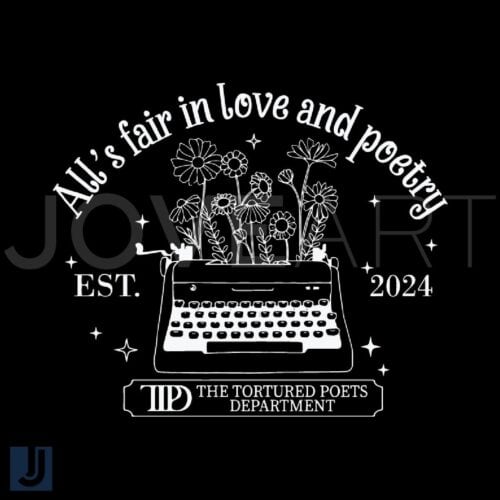 Alls Fair in Love Poetry Est 2024 SVG Design