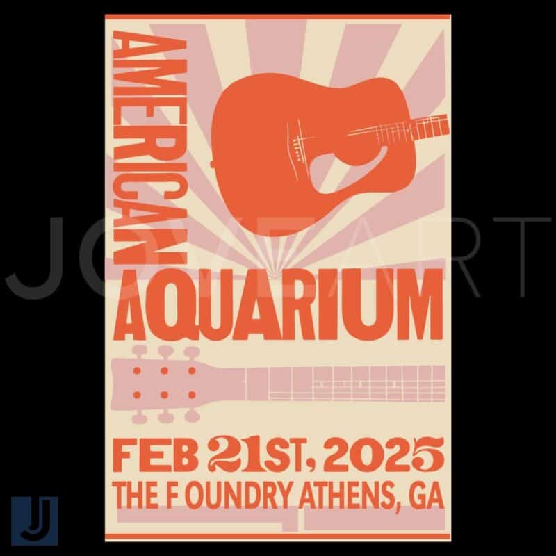 American Aquarium Athens GA Poster SVG The Foundry Concert Art