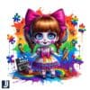 Autism Awareness Annabelle Horror Character PNG