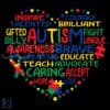 Autism Awareness Heart Puzzle Quote SVG Colorful Inspiring
