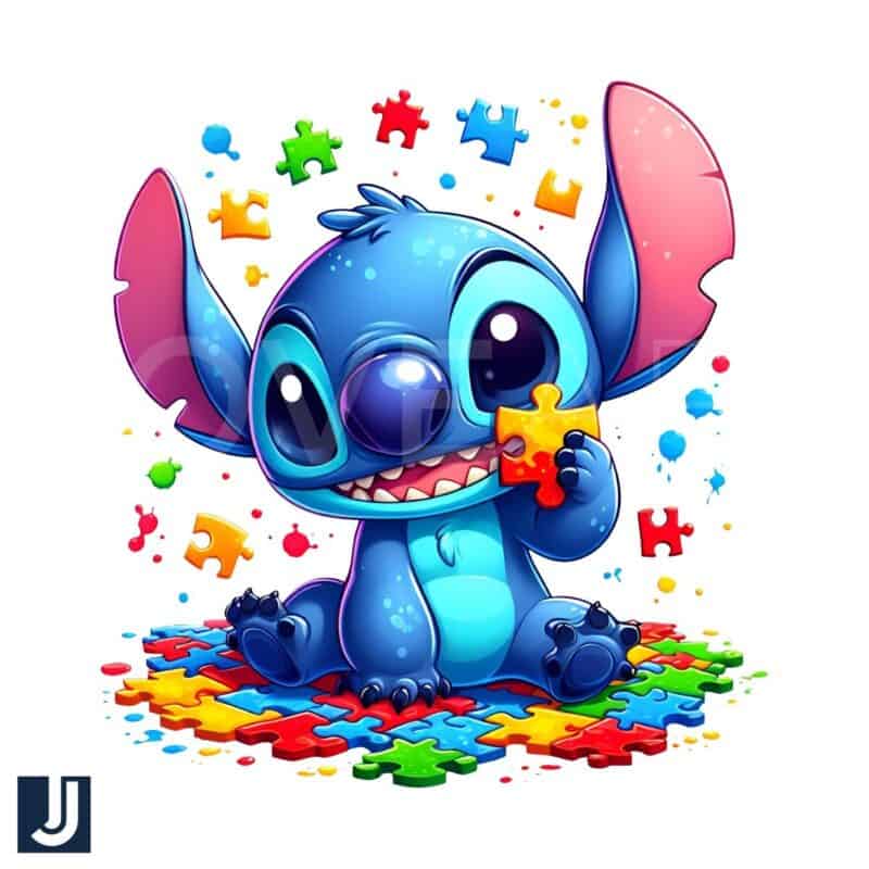 Autism Awareness Puzzle Disney Stitch Png