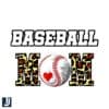 Baseball Mom 3D Leopard Print Sports PNG Design