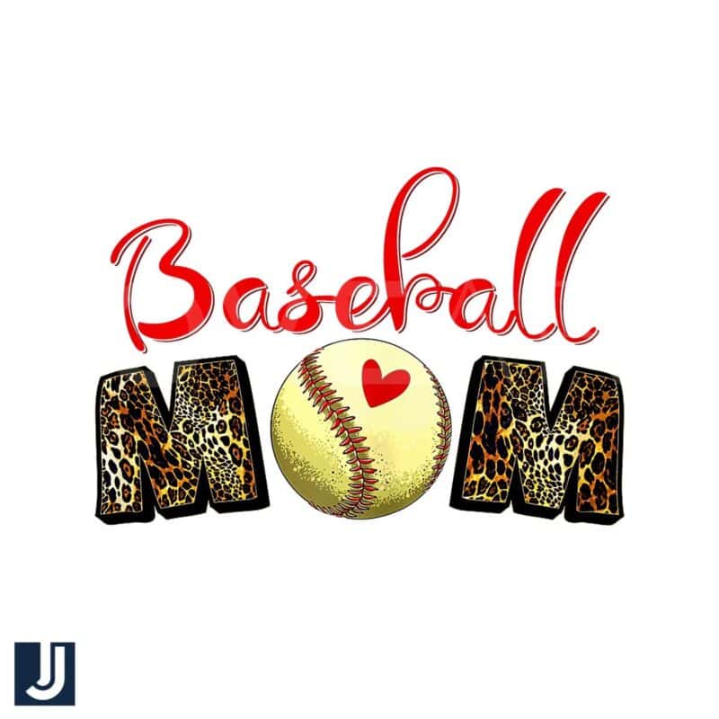 Baseball Mom Love SVG Softball Heart PNG Design