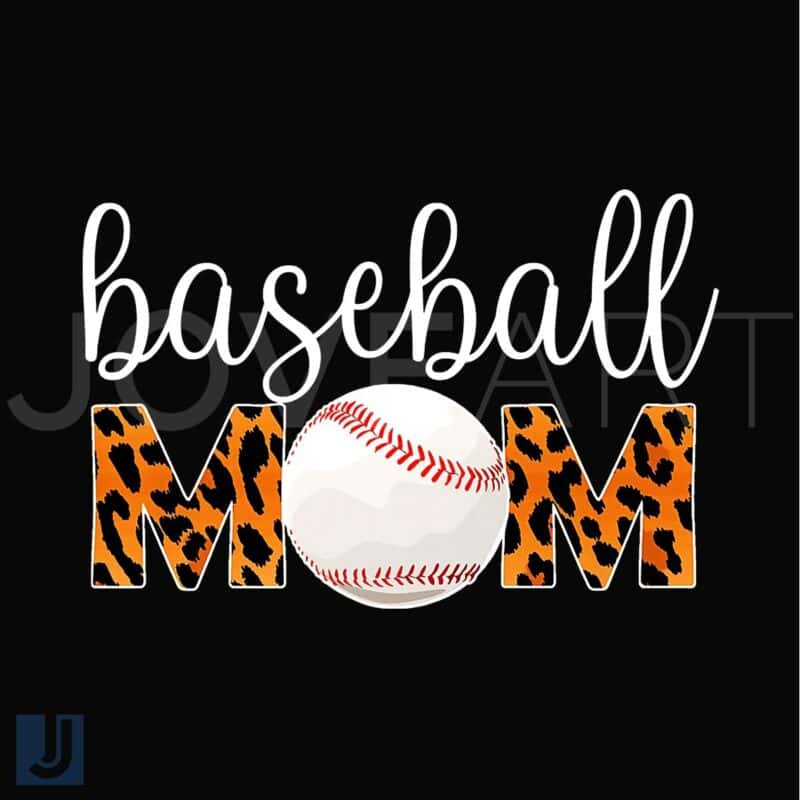 Baseball Mom PNG Leopard Print Softball Design