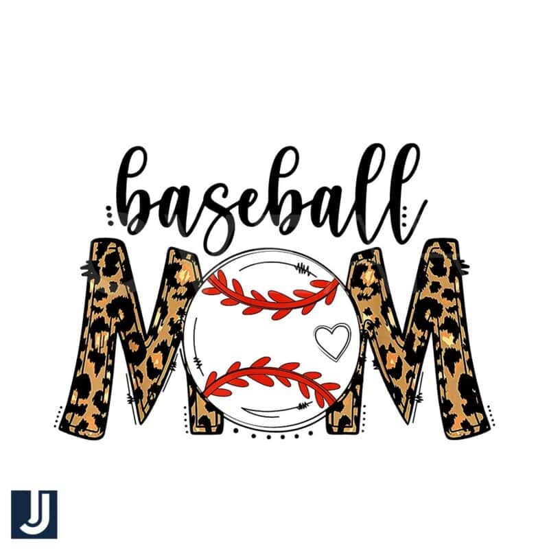 Baseball Mom PNG Leopard Softball Design for Mothers Day