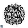 Best Mom Ever PNG Cute Doodle Design for Moms
