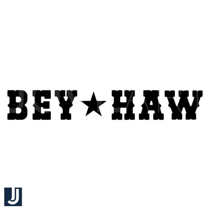 Bey Haw Cowboy Carter Country Music SVG Design