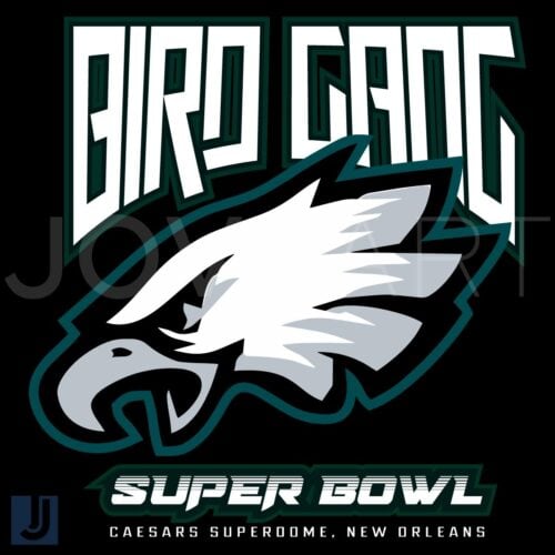 Bird Gang Eagles Logo SVG Super Bowl Champions Design