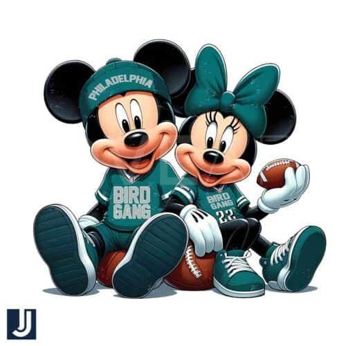 Bird Gang Mickey Minnie Philadelphia Eagles Fans PNG