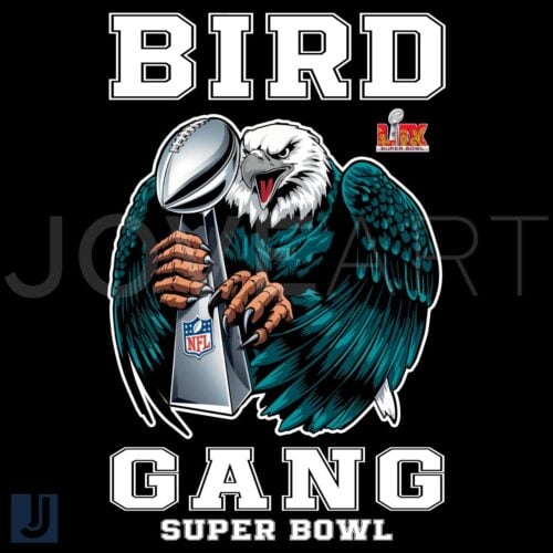 Bird Gang Super Bowl LIX Cup NFL Football PNG Design