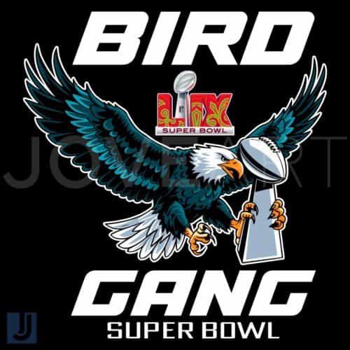 Bird Gang Super Bowl LIX PNG Design