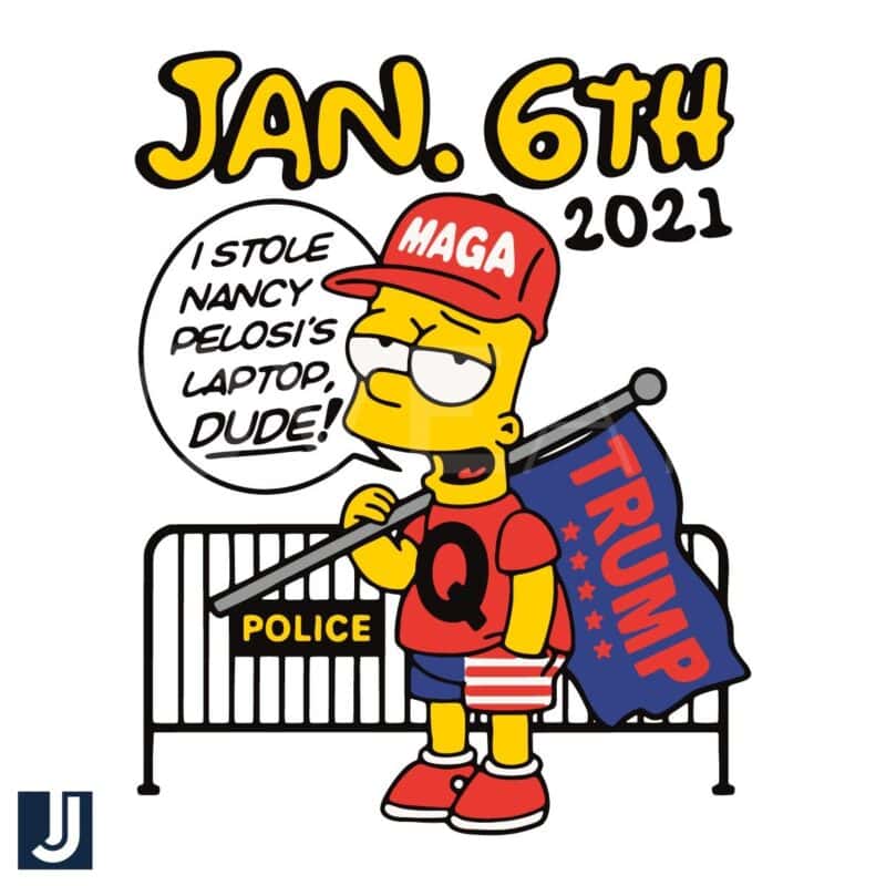 Bootleg Bart Simpson SVG Jan 6th 2021 Cartoon Design