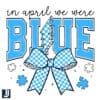 Checkered Bow PNG In April We Wear Blue
