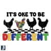Checkered Chickens Its Okay to Be Different PNG