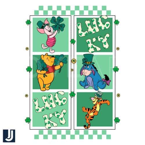 Checkered Disney Winnie the Pooh Lucky PNG Photos