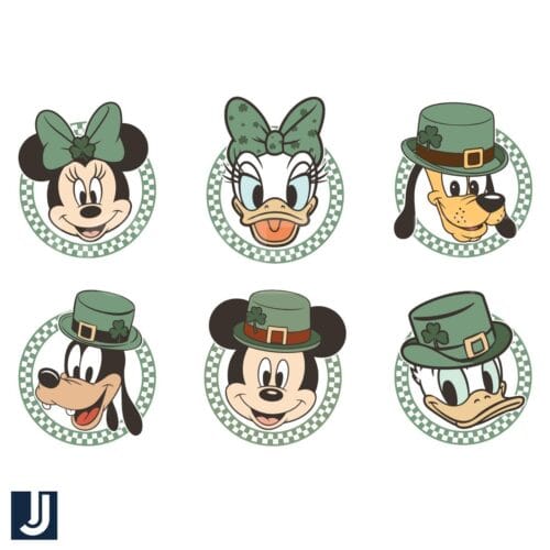 Checkered Leprechaun Disney Friends PNG Design