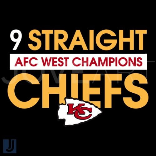 Chiefs Dynasty 9Time AFC West Champs Logo SVG Download