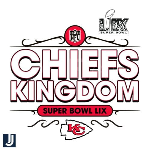 Chiefs Kingdom Super Bowl LIX Logo SVG for NFL Fans