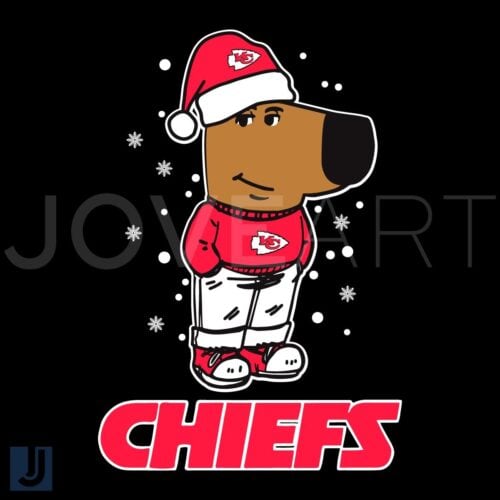 Chill Guy Chiefs Christmas Football SVG Festive and Fun