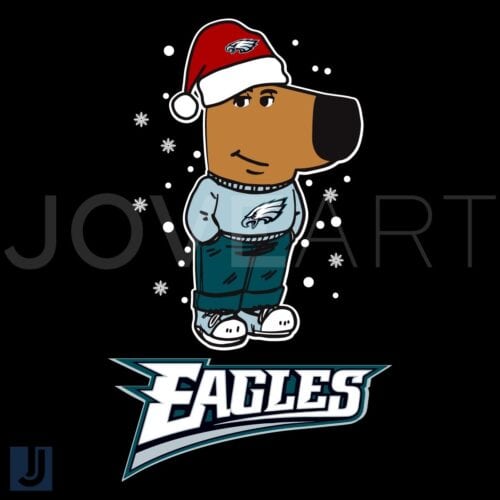 Chill Guy Christmas SVG Philadelphia Eagles Football Spirit