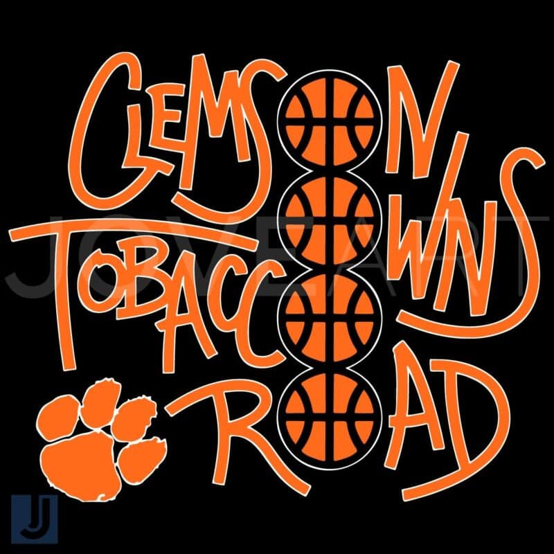 Clemson Owns Tobacco Road Tigers Mens Basketball SVG