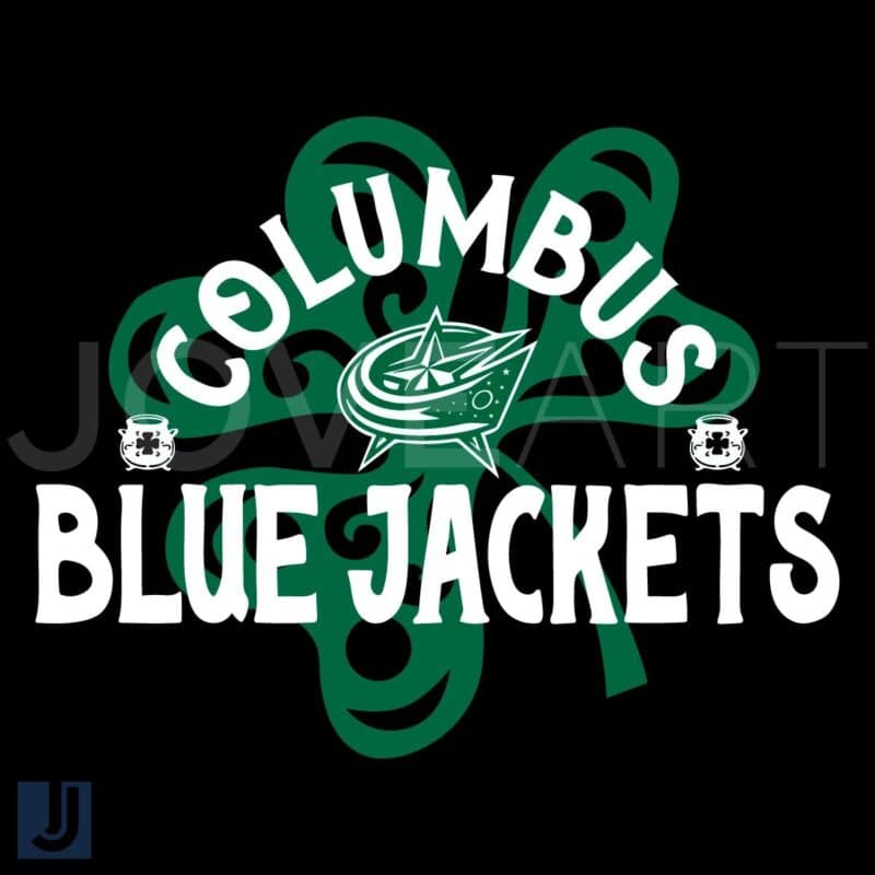 Columbus Blue St Patricks Day Shamrock SVG Richmond Pride