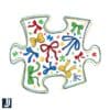Coquette Bow Autism Awareness Puzzle PNG Colorful Bold