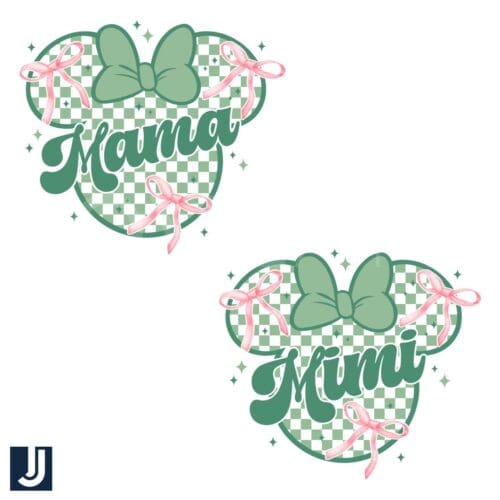 Coquette Bow Mama Mimi St Patricks Day PNG Disney Design