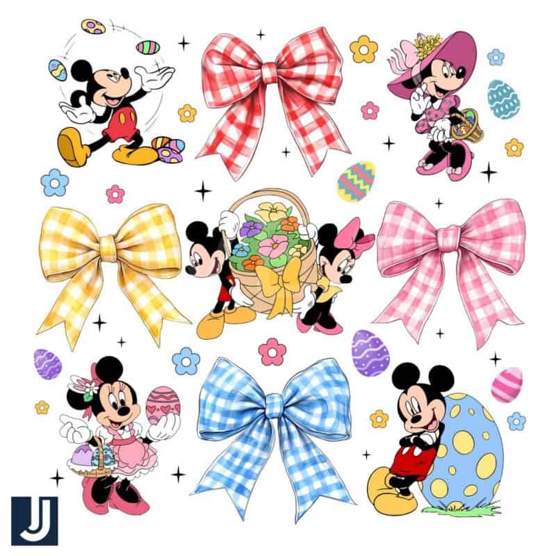 Coquette Bow Mickey Disney Easter Day PNG