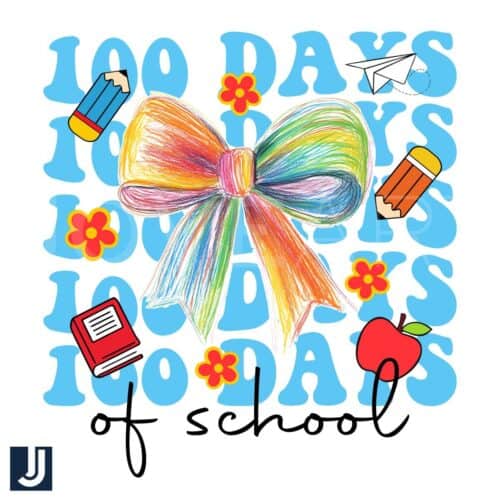 Coquette Bow PNG Celebrate 100 Days of School in Style