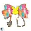 Coquette Bunny Nurse Stethoscope Bow PNG