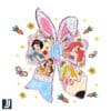 Coquette Disney Princess PNG with Pencil Design