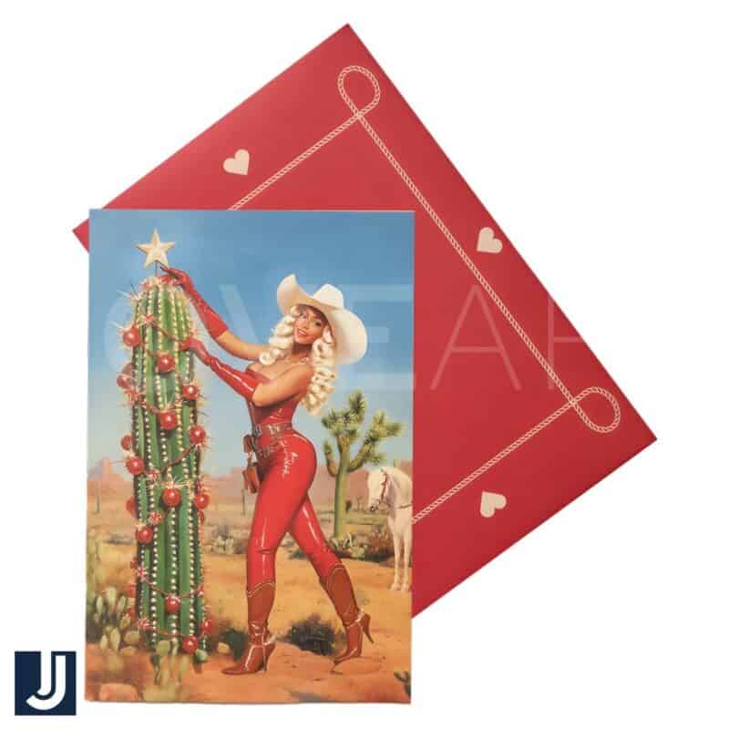 Cowboy Carter Beyoncé Holiday Cactus Decor PNG