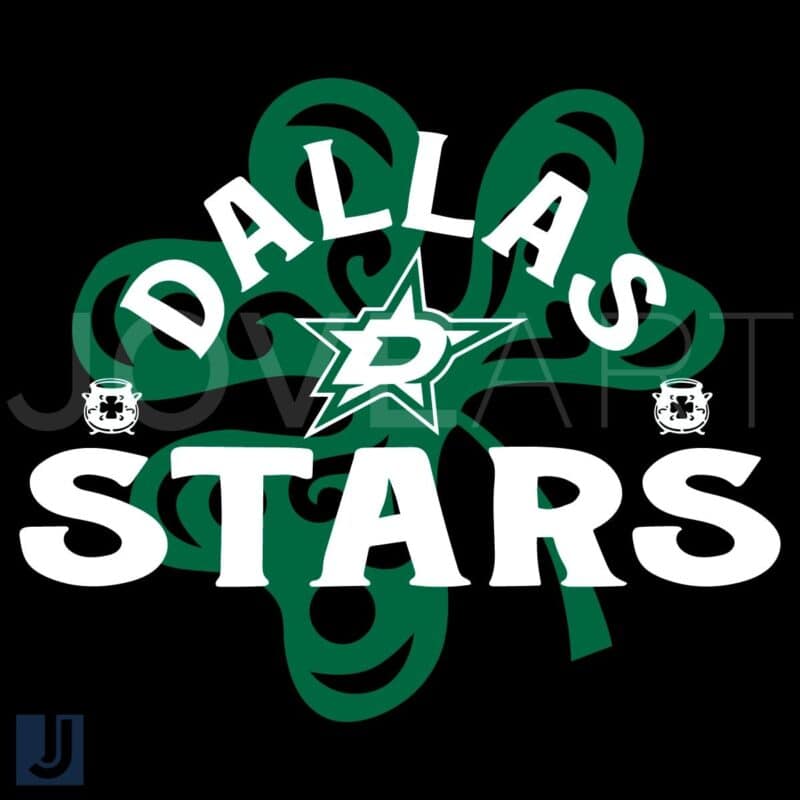 Dallas Stars St Patricks Day Shamrock SVG Richmond Edition