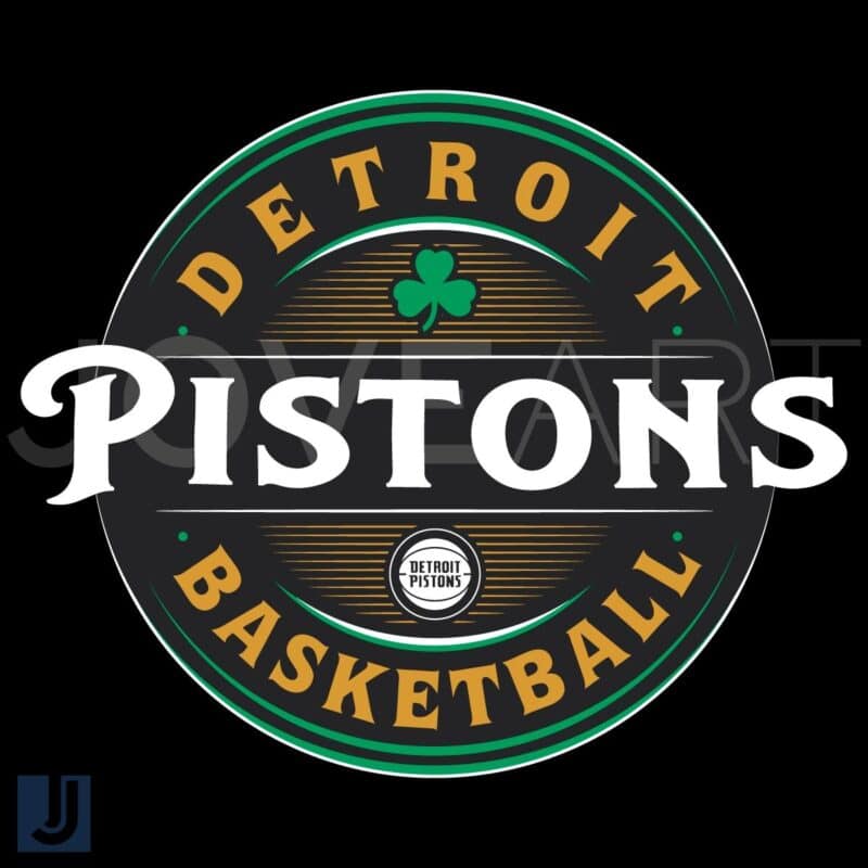 Detroit Pistons St Patricks Day SVG Basketball Luck Forever