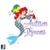 Disney Ariel Princess Autism Awareness Puzzle PNG