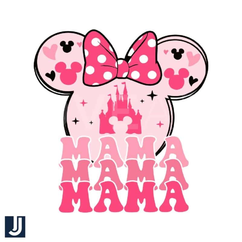 Disney Castle Mama Minnie SVG File for Magical Designs