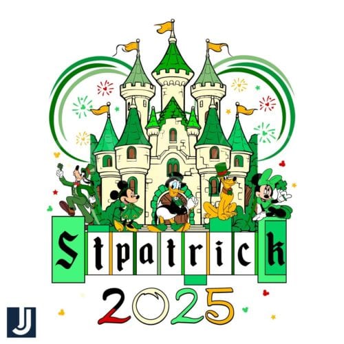 Disney Castle St Patricks Day 2025 PNG Design