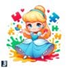 Disney Cinderella Princess Autism Puzzle Png