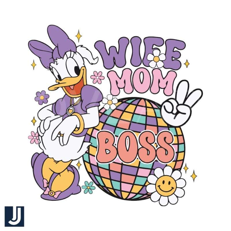 Disney Daisy SVG Wife Mom Boss Design File