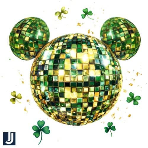 Disney Disco Ball St Patricks Day PNG Design